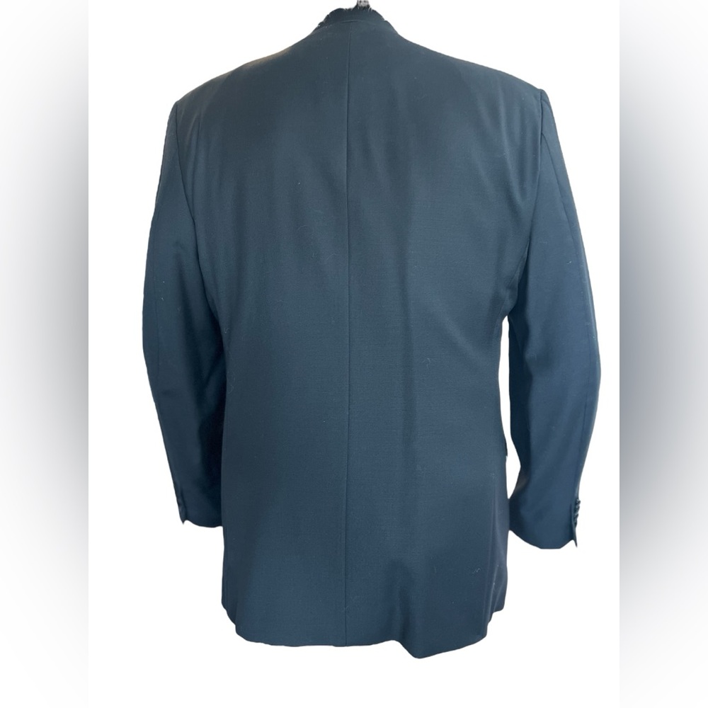 🖤 EUC CALVIN KLEIN Black Single-Breasted Tuxedo Jacket | 100% Wool | Men’s 46L - Picture 3 of 11
